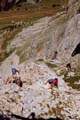 Dans la via ferrata de l'Aiguillette du Lauzet